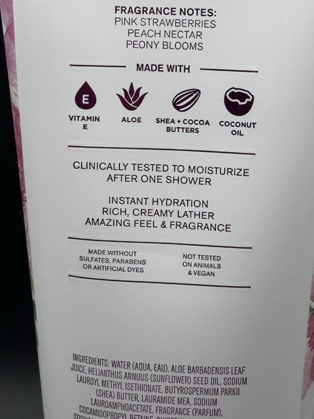 Bath & Body Works Moisturizing Body Wash Gingham Gorgeous 10 oz Strawberry Pink - Picture 13 of 16